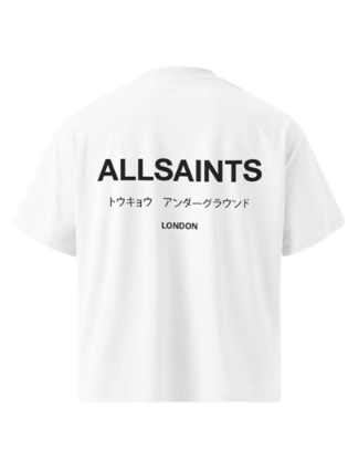 Playera AllSaints Tokyo Underground Blanca