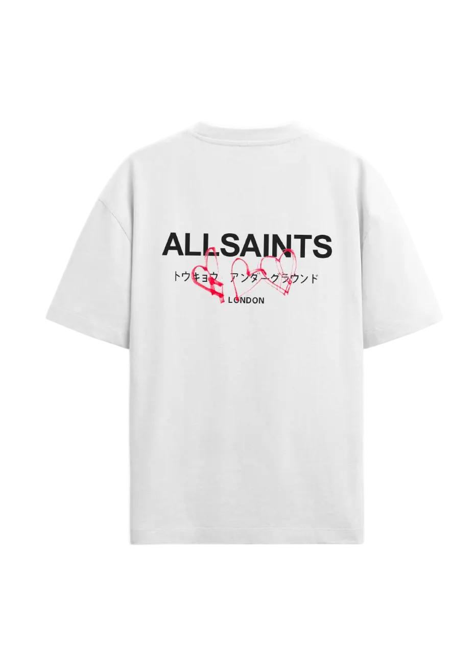 Playera AllSaints Tokyo Corazones