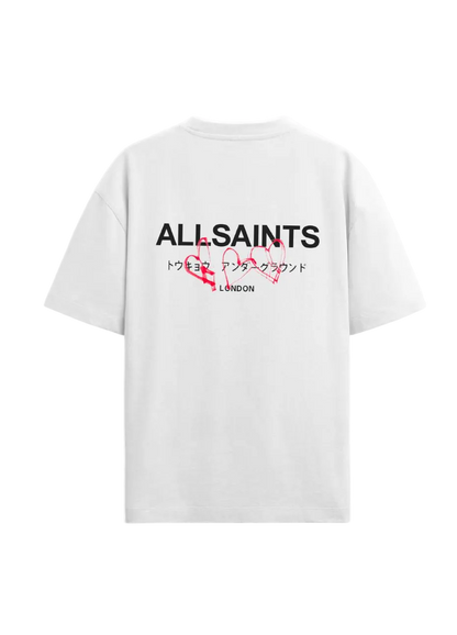 Playera AllSaints Tokyo Corazones