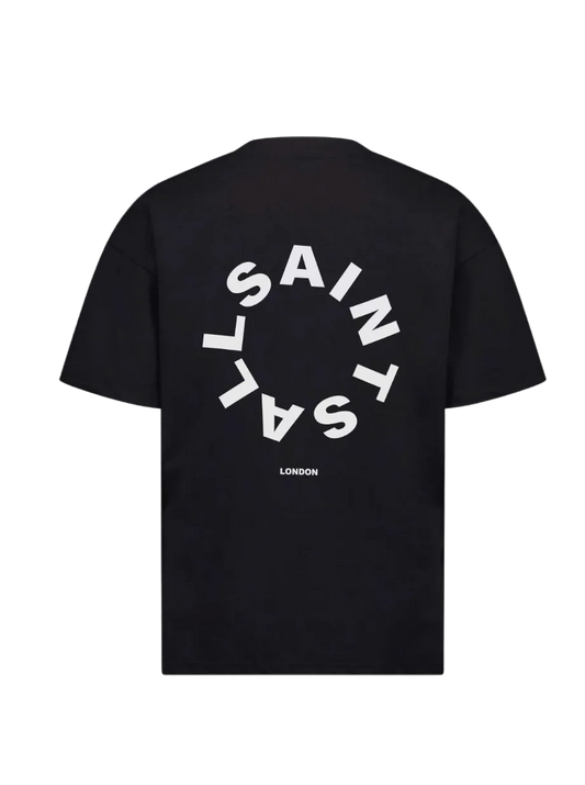 Playera AllSaints Circulo Logo Negra