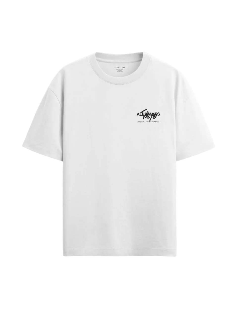 Playera AllSaints Tokyo Graffiti