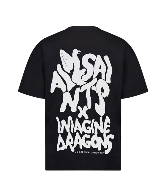 Playera AllSaints x Imagine Dragons Loom World Tour Negra