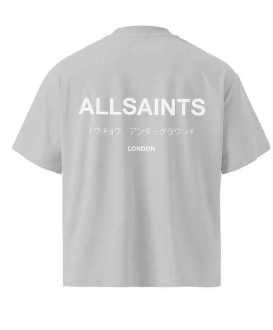 Playera AllSaints Underground Gris