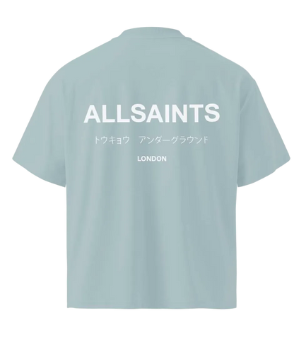 Playera AllSaints Underground Azul