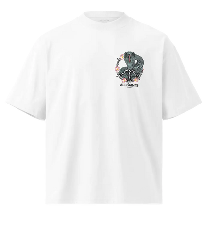 Playera AllSaints Cobra Blanca