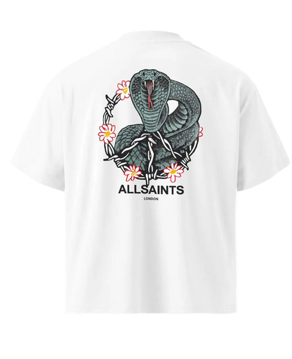 Playera AllSaints Cobra Blanca