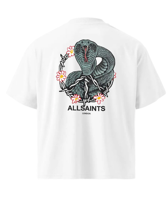 Playera AllSaints Cobra Blanca