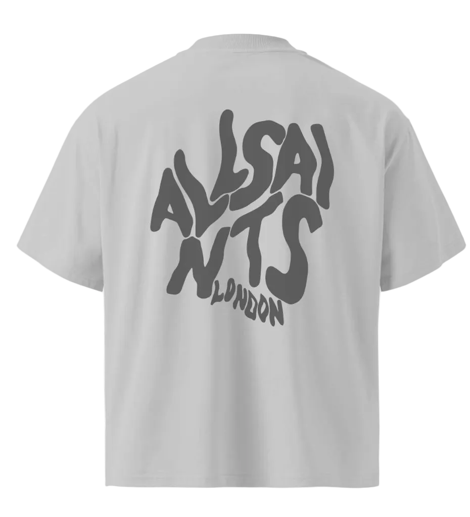 Playera AllSaints Wavy Gris