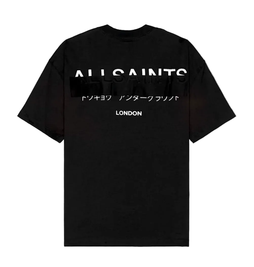 Playera AllSaints Redact Negra