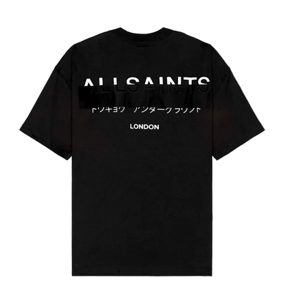 Playera AllSaints Redact Negra