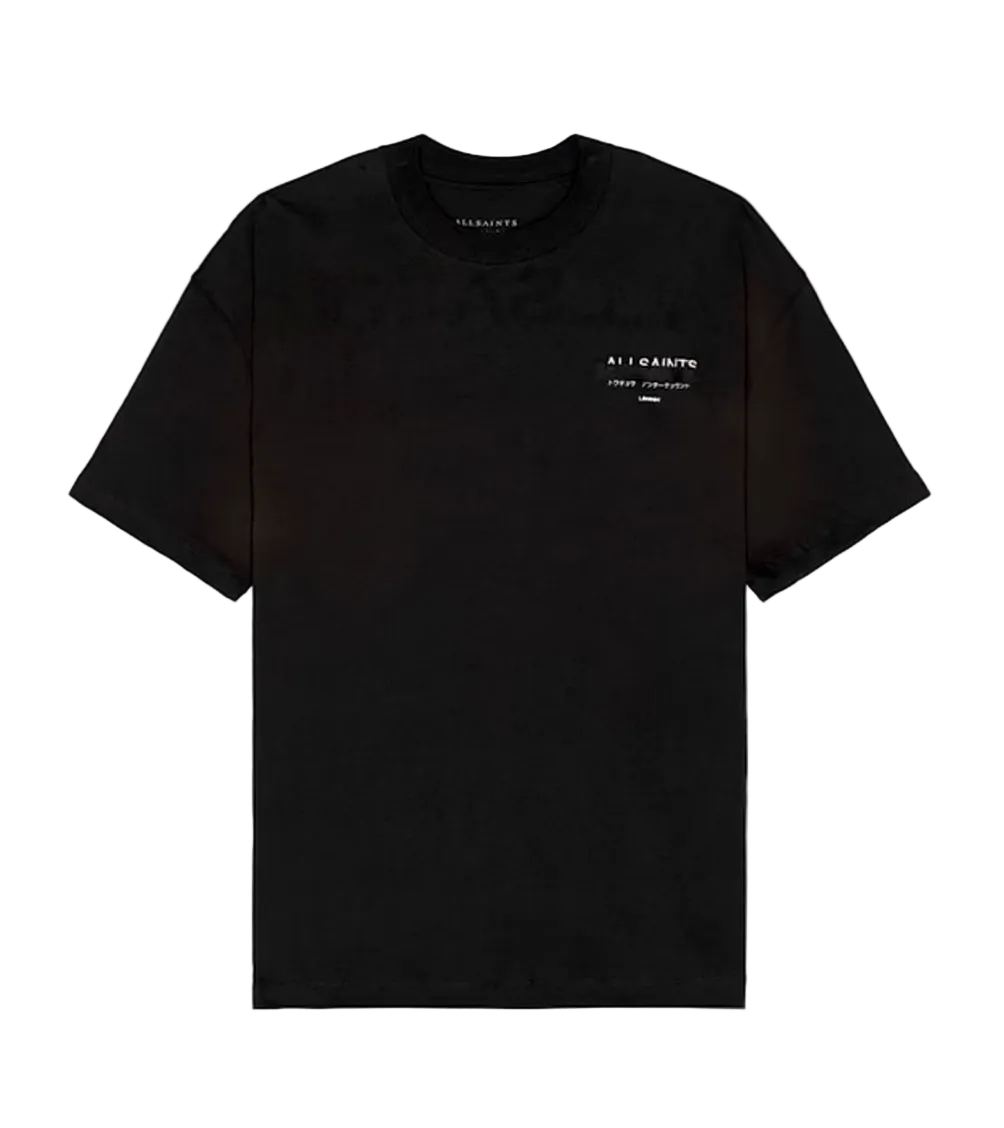 Playera AllSaints Redact Negra