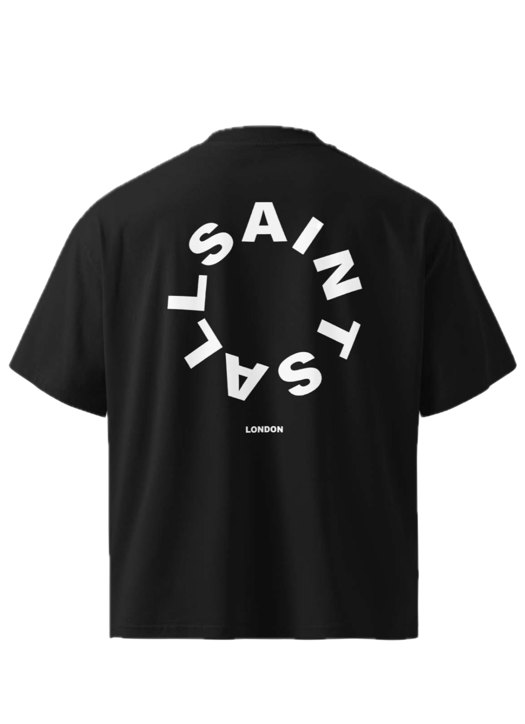 Playera AllSaints Circulo Logo Negra