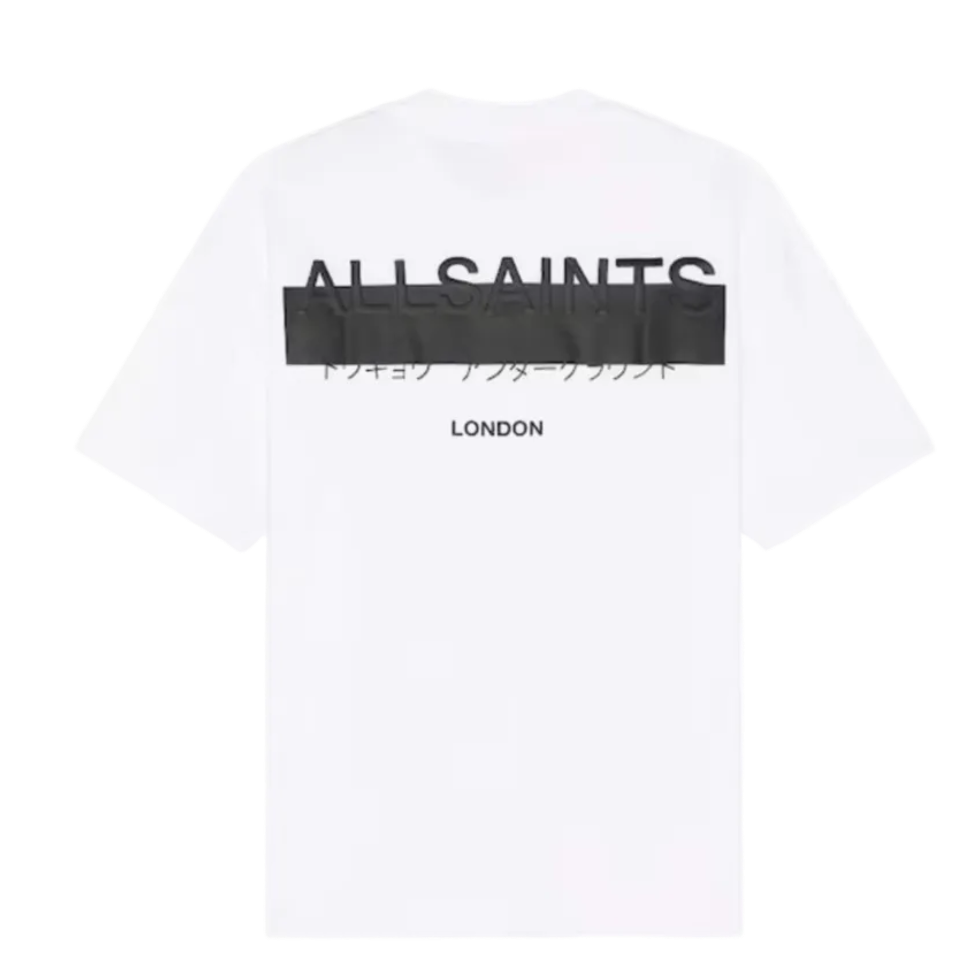 Playera AllSaints Redact Blanca