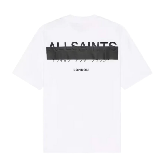 Playera AllSaints Redact Blanca